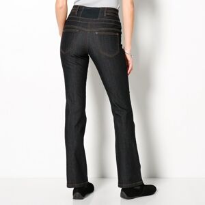 Blancheporte Bootcut džínsy s vysokým pásom, nízka postava čierna 46