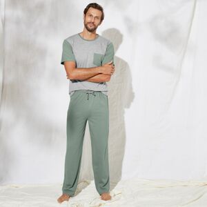 Blancheporte Pyžamové nohavice jednofarebné, zelené zelená 56/58