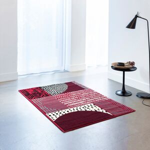 Blancheporte Dekoratívny koberec s geometrickým vzorom červená 120x170cm