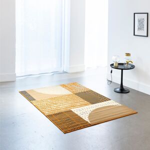 Blancheporte Dekoratívny koberec s geometrickým vzorom horčicová 120x170cm