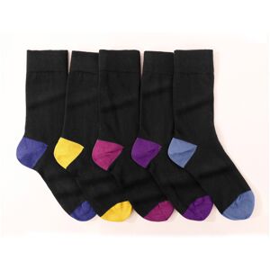Blancheporte Originálne ponožky, súprava 5 párov čierna 35/38