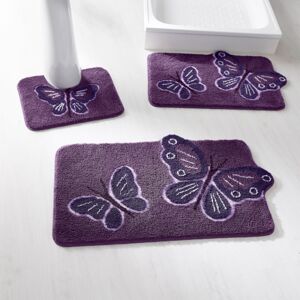 Blancheporte Kúpeľňová predložka, Motýle purpurová 60x100cm