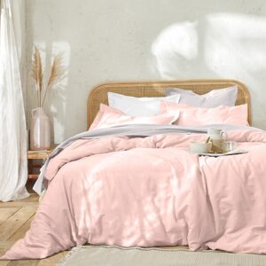Blancheporte Jednofarebná posteľná súprava zn. Colombine z bavlny ružová pudrová obliečka na vank. 40x40cm+lem