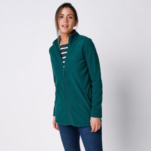 Blancheporte Fleecová bunda na zips smaragdová 54