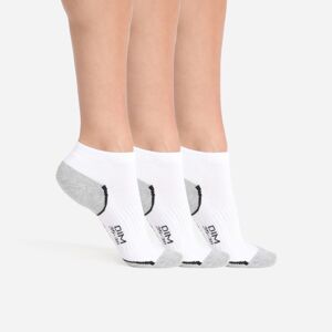 Blancheporte Súprava 3 párov športových ponožiek DIM biela/sivá 39/42