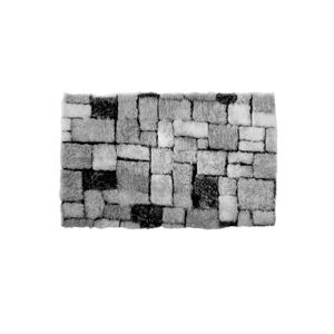 Blancheporte Hebká kúpeľňová predložka Mozaika sivá 60x100cm