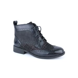 Blancheporte Elegantné topánky so šnúrkami a lakovanými časťami čierna 39