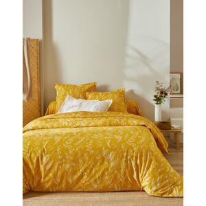 Blancheporte Obliečky Alessia zn. Colombine, s potlačou kvetín, bavlna žltá klasická plachta 180x290cm