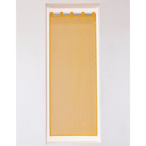 Blancheporte Rovná vitrážová záclona so saténovou stuhou horčicová 60x160cm