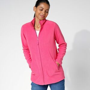 Blancheporte Fleecová bunda na zips ružová 54