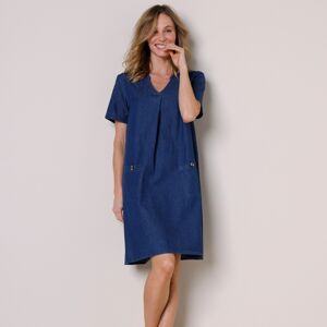 Blancheporte Džínsové krátke šaty modrá 50