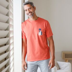 Blancheporte Pyžamové tričko s krátkymi rukávmi, motív "surf" oranžová 107/116 (XL)