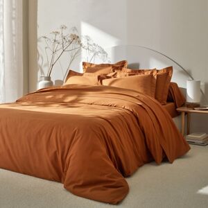 Blancheporte Jednofarebná posteľná súprava zn. Colombine z bavlny gaštanová napínacia plachta 90x190cm