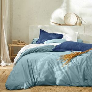 Blancheporte Jednofarebná posteľná súprava zn. Colombine z bavlny tyrkysová napínacia plachta 80x190cm