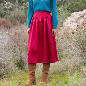 Blancheporte Jednofarebná dlhá sukňa, satén červená 50
