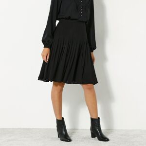Blancheporte Jednofarebná rozšírená sukňa čierna 36