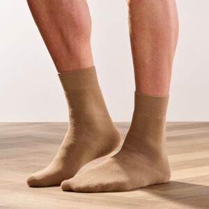 Blancheporte Súprava 2 párov ponožiek z termo buklé hnedosivá 39/42