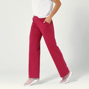 Blancheporte Široké meltonové nohavice purpurová 50