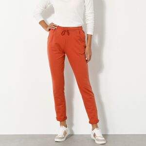 Blancheporte Moltonové nohavice s pružným pásom oranžová 54
