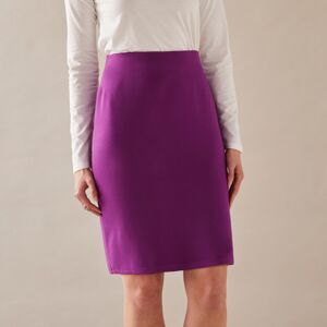 Blancheporte Jednofarebná úpletová sukňa slivková 50