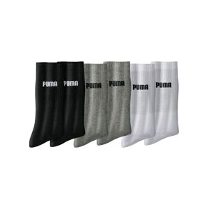 Blancheporte Súprava 6 párov polo ponožiek Crew, sivé, biele, čierne sivá+biela+čierna 39/42