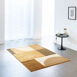 Blancheporte Dekoratívny koberec s geometrickým vzorom horčicová 80x150cm