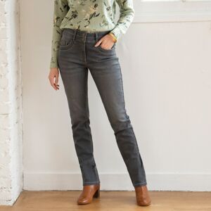 Blancheporte Rovné strečové džínsy, zapratý vzhľad sivá 50