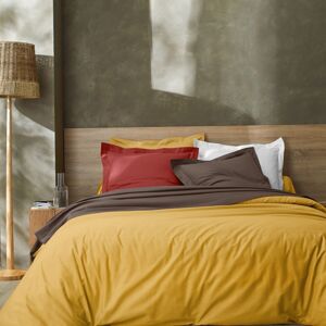Blancheporte Jednofarebná posteľná súprava zn. Colombine z bavlny hnedosivá napínacia plachta 80x190cm