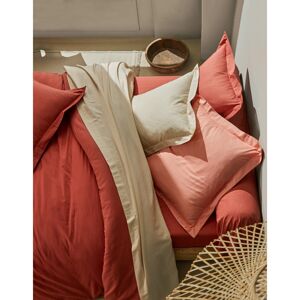 Blancheporte Jednofarebná posteľná súprava zn. Colombine z bavlny terakota napínacia plachta 80x190cm