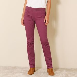 Blancheporte Rovné nohavice, plátno purpurová 48