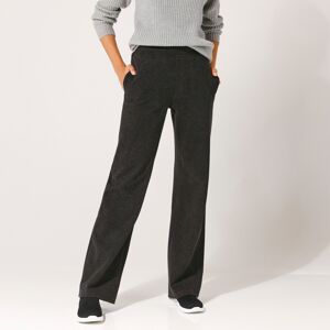 Blancheporte Široké hrejivé nohavice z úpletu Milano sivý melír 50