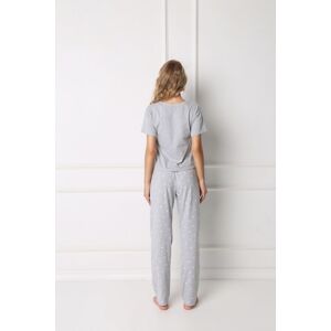 Dámske pyžamo Aruelle Hearty Long Grey SL Sivá XL