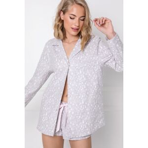 Dámske pyžamo Aruelle Aria LS Svetlobéžová XL(42)