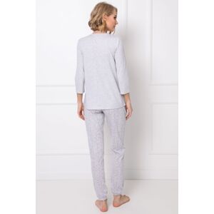 Dámske pyžamo Aruelle Marthine  - Čas na šlofíka Sivá XL