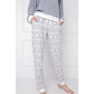 Dámske pyžamo Aruelle Fiorella - teplučký komplet Sivá L