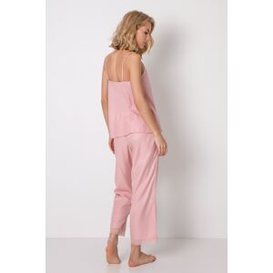 Dámske pyžamo Aruelle Noelle - na ramienkach Ružová XL