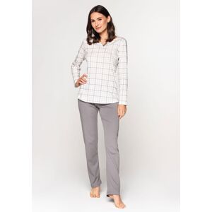 Dámske pyžamo CANA CAN-591 - bavlna Sivo-ružová M(38)