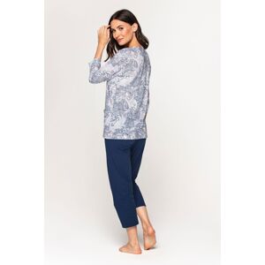 Dámske pyžamo CANA CAN-573 - bavlna Svetlomodrá M