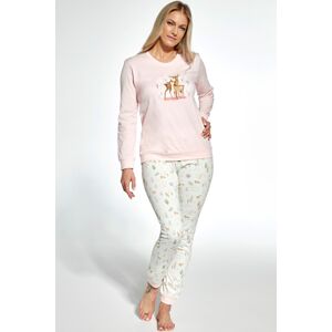 Dámske pyžamo Cornette Fall - jemná bavlna Ružová M