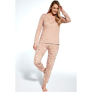 Dámske pyžamo Cornette Smile - bavlna Béžová XL