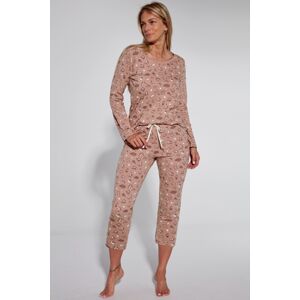 Dámske pyžamo Cornette Sonia - bavlna Béžová XL
