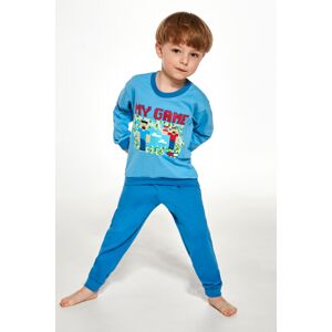 Chlapčenské pyžamo Cornette My Game - bavlna Svetlomodrá 98-104