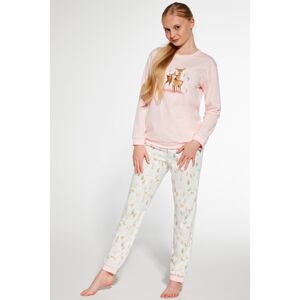 Dievčenské pyžamo Cornette Fall - jemná bavlna Svetloružová 116