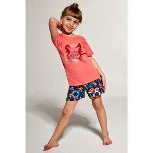 Dievčenské pyžamo Cornette SEAHORSE - Morský koník Ružová 92