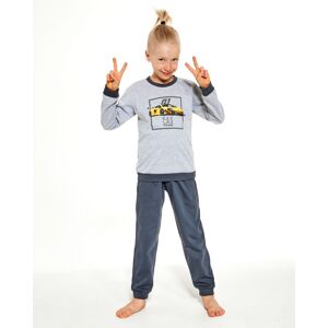 Chlapčenské pyžamo Cornette 477/126 Team Kids Boy Sivá 98-104