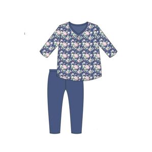 Dámske pyžamo Cornette 481/289 Karen MM Modrá M(38)