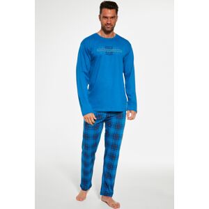 Pánske pyžamo Cornette Tokyo - dlhé Modrá L
