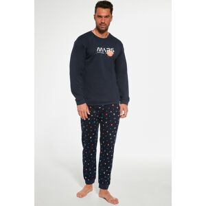 Pánske pyžamo Cornette Mars - bavlna Tmavomodrá XL