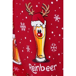 Pánske boxerky Cornette 007/54 Beer 2 Merry Christmas Červená L