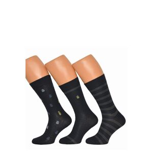 Pánske ponožky Cornette A55 - 3 páry Tmavomodrá 45-47